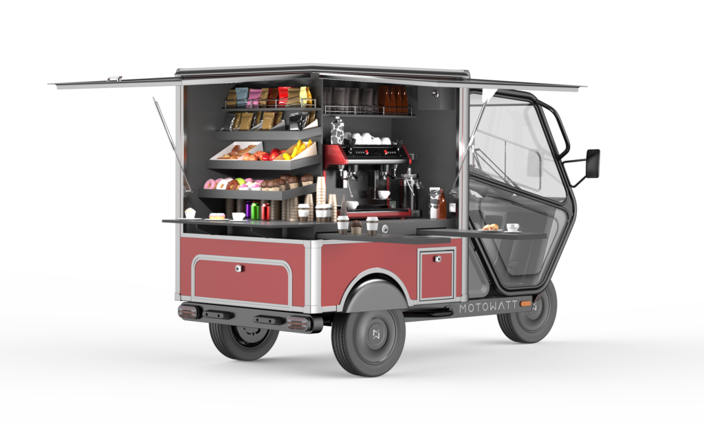 Cellule magasin Motowatt ouverte