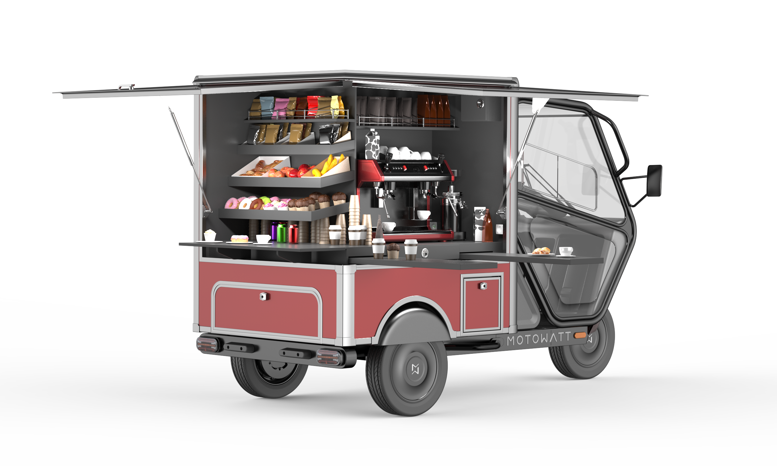 Cellule magasin Motowatt ouverte