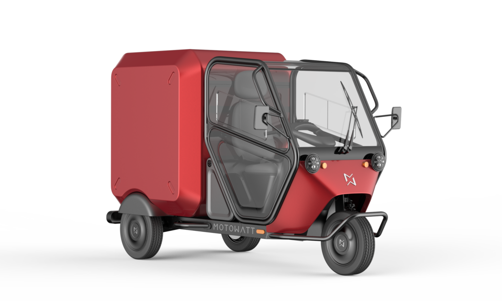Triporteur Motowatt avec cellule fermée