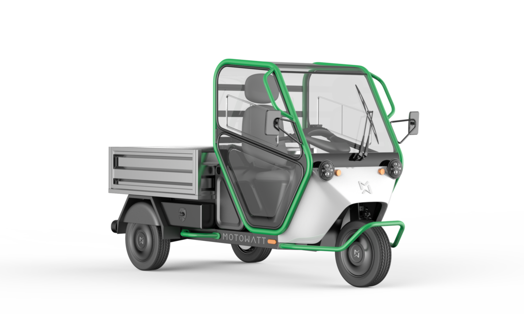 Triporteur Motowatt en configuration plateau